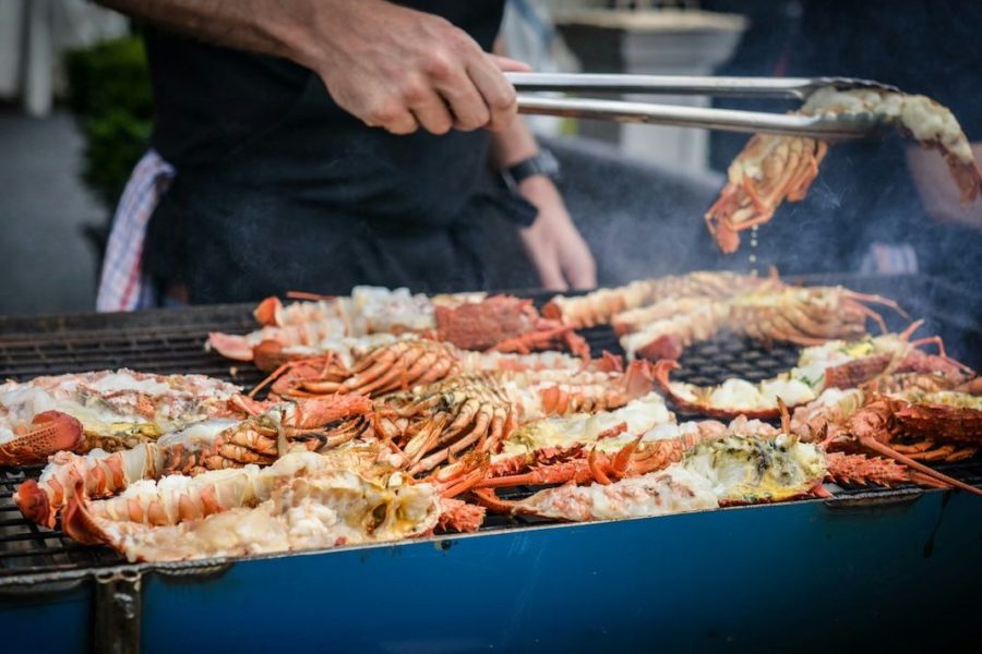 plancha de langoustines